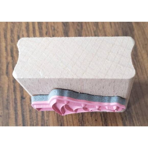 Studio G Kolette Hall Art Deco Christmas Tree Wood Mounted Rubber Stamp - Picture 3 of 6